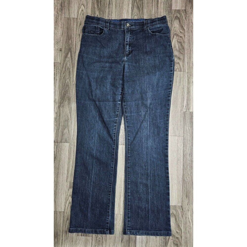 Gloria Vanderbilt Size 10‎ Avg Studs Embroidered Pockets Straight Jeans